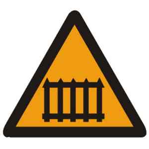 有人看守鐵路道口標志