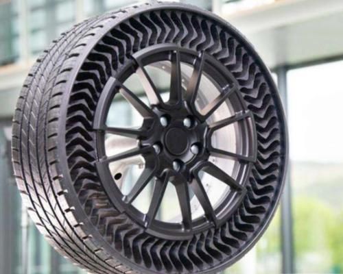 充氣輪胎將面臨“退役”。一種新型的無氣輪胎誕生了，輪胎爆裂已經成為過去