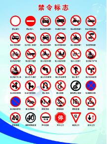 禁令標志禁令標志有哪些相關規定
