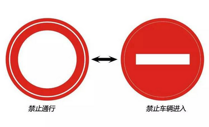 禁止機動車輛通行和駛入有什么區別
