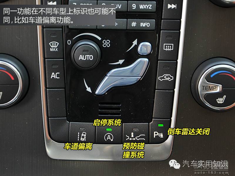 圖解汽車內部各種按鈕和標識的作用和含義&mdash;&mdash;汽車學堂（一）