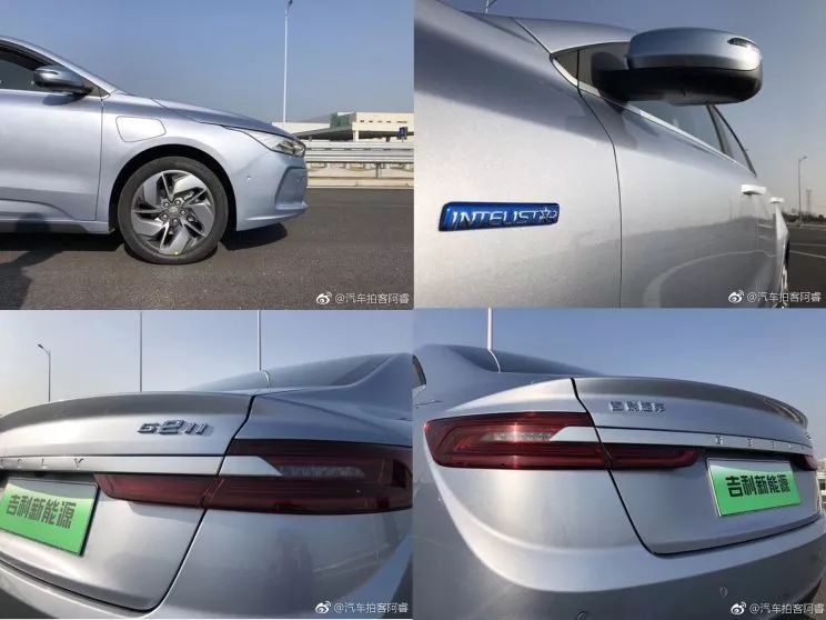 更換LOGO設計，吉利純電轎車Ge11實車圖曝光，有望在明年上市銷售