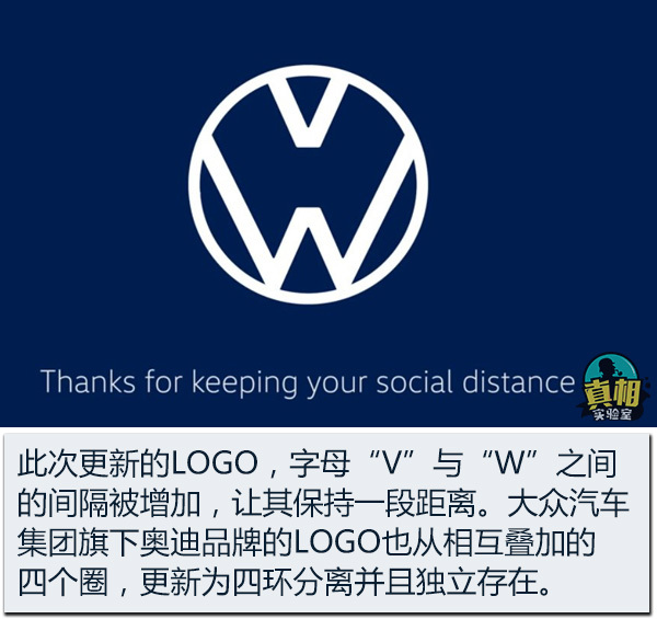大眾/奧迪/奔馳被隔離？從特別版LOGO看其背后的含義