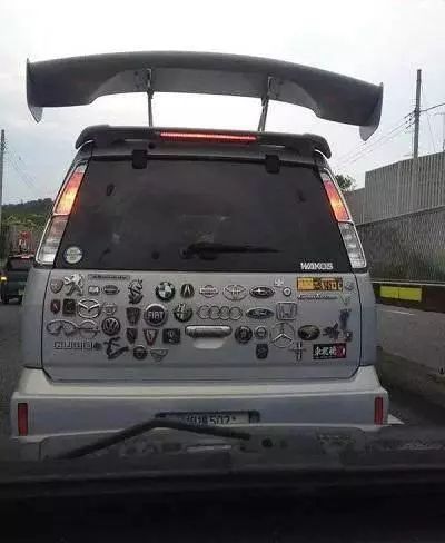 被玩壞的&ldquo;惡搞車標(biāo)&rdquo;，見一次笑一次