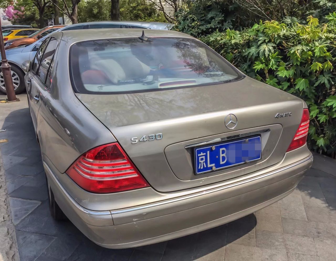國內極少見的奔馳S級，看到這個車標，都懷疑是車主改的