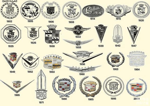 別嫌國產車標丑！看完凱迪拉克車標進化史，請給國產品牌多點時間
