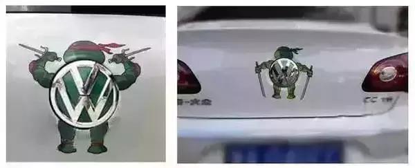 據說，改車標被認定為非法改裝后，車主的神操作連交警叔叔都笑了