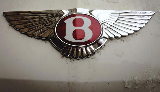 賓利車標15萬，還不對稱，左邊10根羽毛，右邊有11根