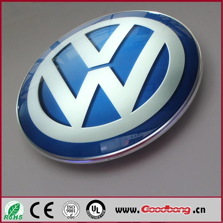 大眾絲印發(fā)光車標(biāo)制作工藝講解