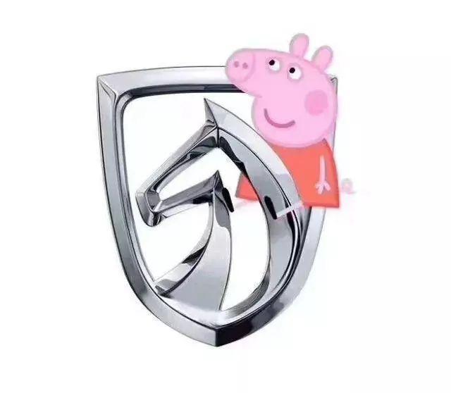 社會！社會！小豬佩奇已經把各大車企LOGO玩壞了